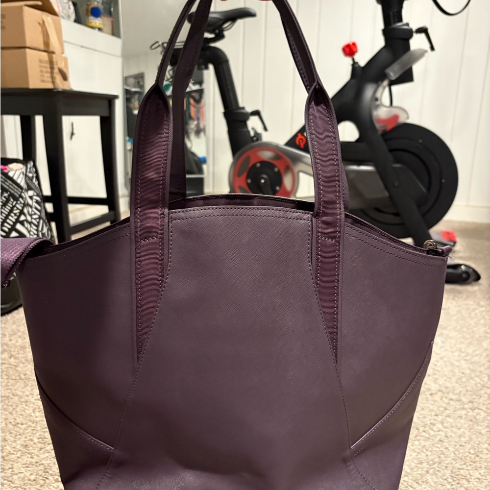 Lululemon Athletica Purple Tote Bag Modern Design